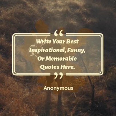 Instagram Post Video Template Featuring an Animated Short Quote