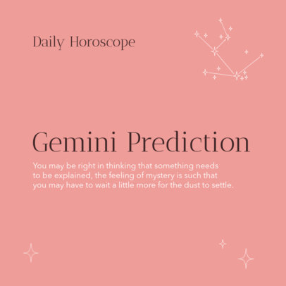 Instagram Post Design Maker for a Daily Horoscope With a Carousel Layout