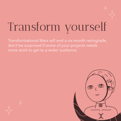 Instagram Post Design Maker to Create a Zodiac-Themed Carousel