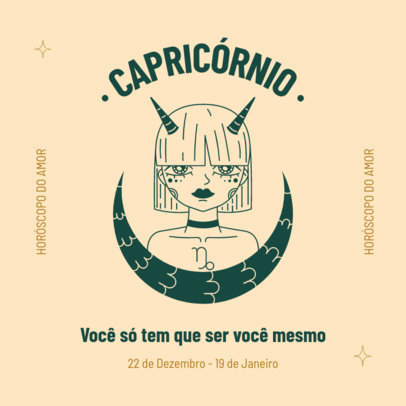 Instagram Post Design Creator Featuring an Astrology Theme With Illustrations