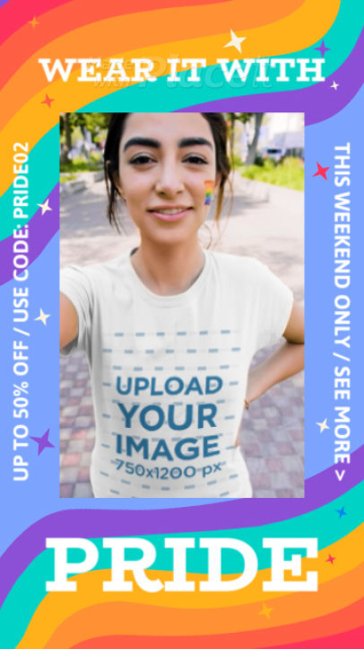 T-Shirt Video for a Special Sale Featuring an LGBT Pride Theme 3550v