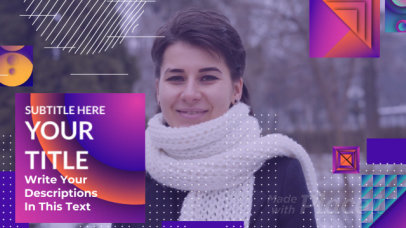 Slideshow Video Maker Featuring Psychedelic Animated Graphics