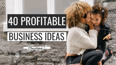 YouTube Thumbnail Design Creator Featuring Business Ideas