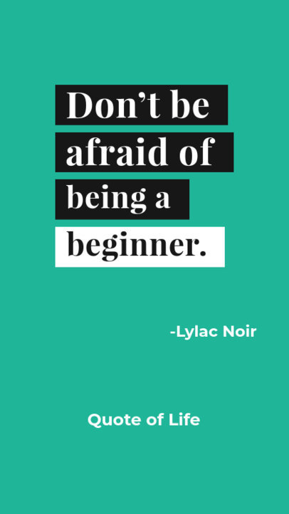 Instagram Story Design Template to Share an Important Quote