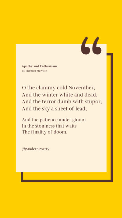 Minimal Instagram Story Template for Poetry Accounts 4600e-el1