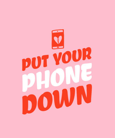 Quote T-Shirt Design Creator Featuring a Digital Detoxing Theme