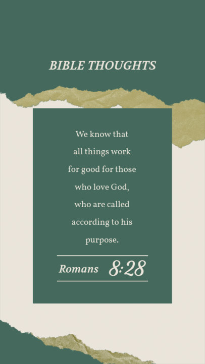 Instagram Story Design Template for a Daily Bible Verse