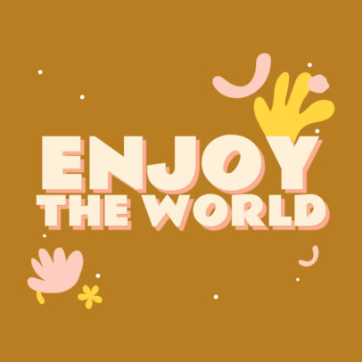 Instagram Post Template with a Mindful Quote