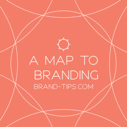 Instagram Post Template Featuring a Brief Branding Tip 4191j