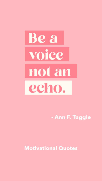 Instagram Story Generator with a Simple Layout for a Quote