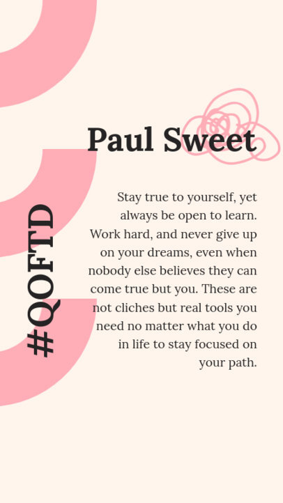 Instagram Story Maker Featuring a Motivational Quote of the Day