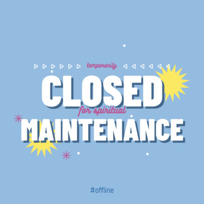 Instagram Post Maker with a Social Media Detox Themed Quote