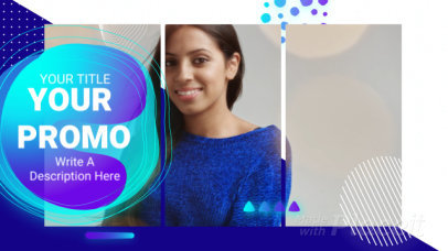 Modern Slideshow Video Maker Featuring Geometrical Transition Effects 3339-el1