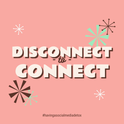 Instagram Post Generator Inviting to Disconnect from Social Media