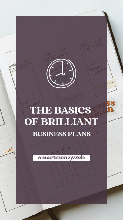 Instagram Story Template Featuring a Basic Guide for a Successful Business