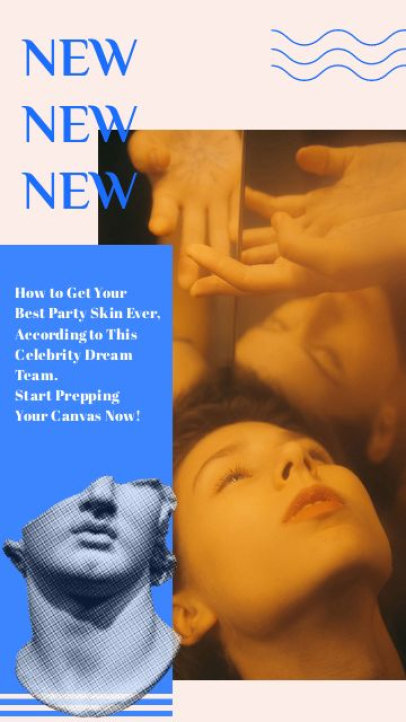 Instagram Story Video Maker Featuring a Trendy Layout for Beauty Brands 3970
