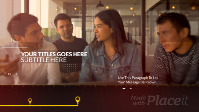 Slideshow Video Creator Featuring a Corporate Style