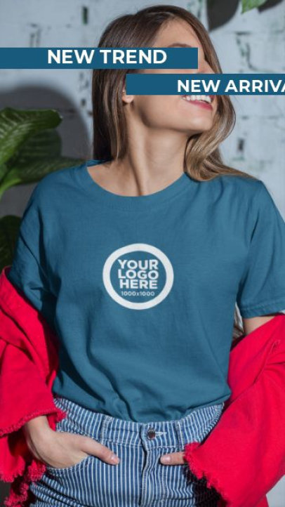 Instagram Story Video Maker to Promote a POD Store's New Arrivals 3916-el1