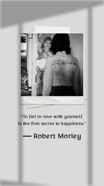 Instagram Story Video Maker Featuring a Quote and a Retro Style