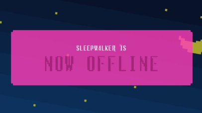 Twitch Offline Screen Video Maker Featuring an 8-Bit Night Sky