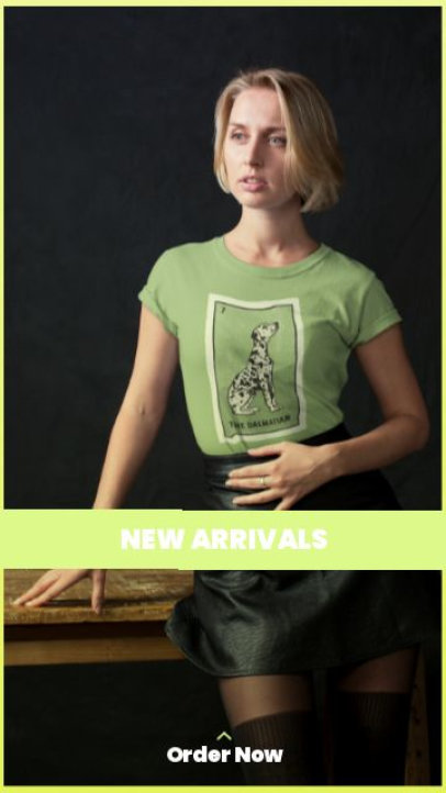 Instagram Story Video Maker for a Clothing Store New Arrivals Ad 4073-el1