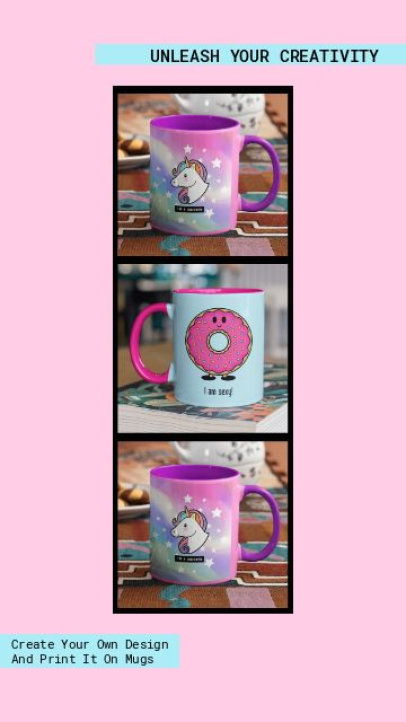 Instagram Story Video Generator for a Custom Mug Business