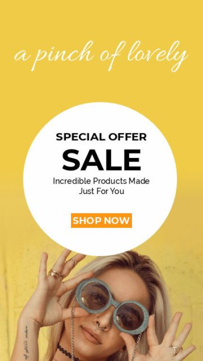 Instagram Story Video Maker for an Accessories Store Sale Ad 3964-el1