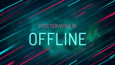 Twitch Offline Screen Video Maker Featuring a Space Aesthetic