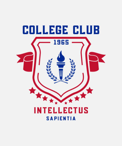 Varsity-Style T-Shirt Design Generator for a College Club