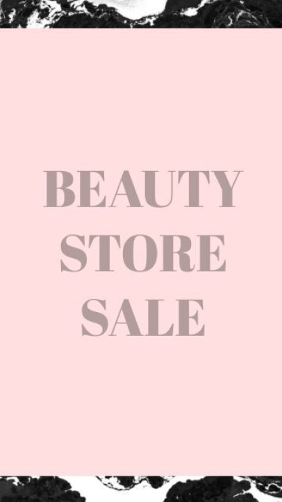 Instagram Story Video Maker for a Beauty Store's Sale 3750
