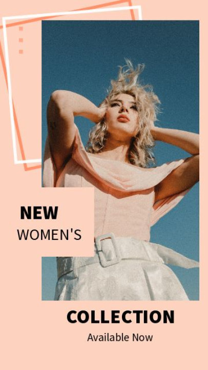 Instagram Story Video Maker for a New Women's Clothing Collection 3915-el1