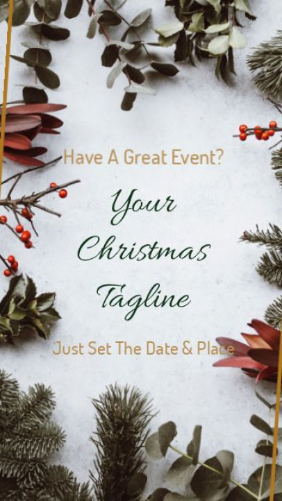 Instagram Story Video Maker Featuring a Christmas Theme 4003