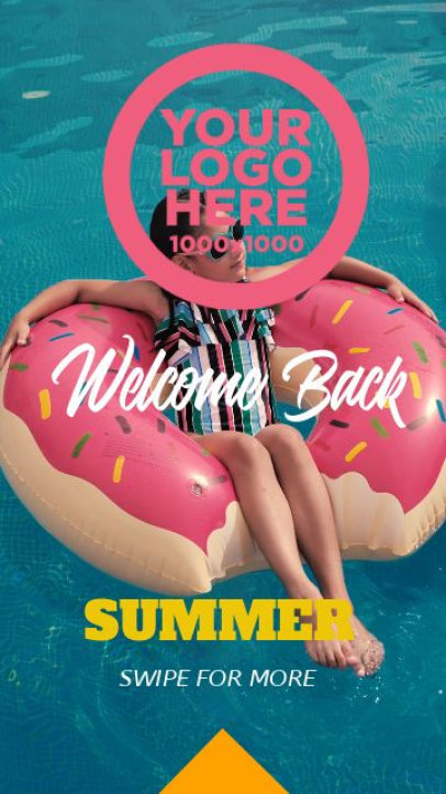 Instagram Story Video Maker for Travel Companies With a Summer Theme 3772
