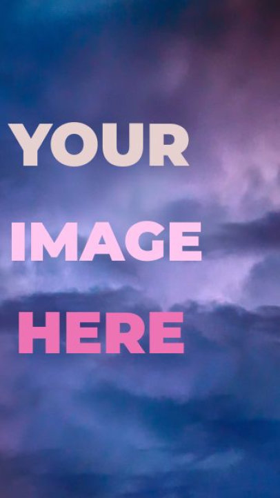 Instagram Story Video Generator With Text and Clouds in the Background 3770