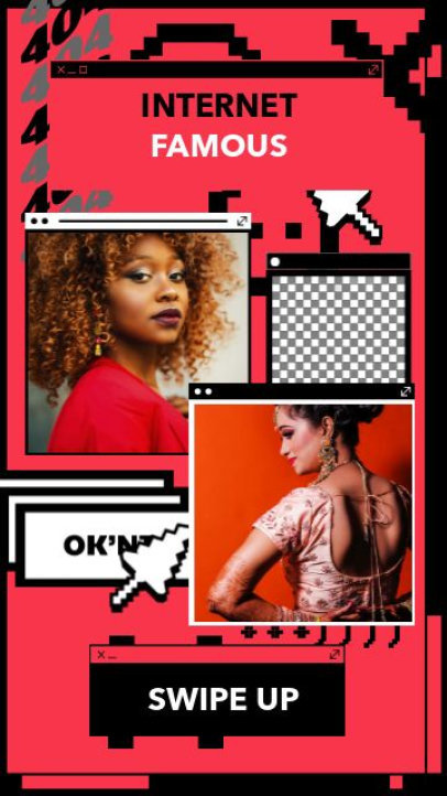 Instagram Story Video Maker With a Retro Internet Aesthetic 3791