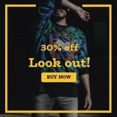 Instagram Post Video Maker to Promote an Apparel Brand's Discount 3785