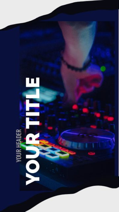 Instagram Story Video Generator for EDM Artists Featuring Simple Animations 3929-el1