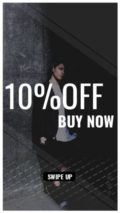 Instagram Story Video Generator Featuring a Discount on Clothing 3972