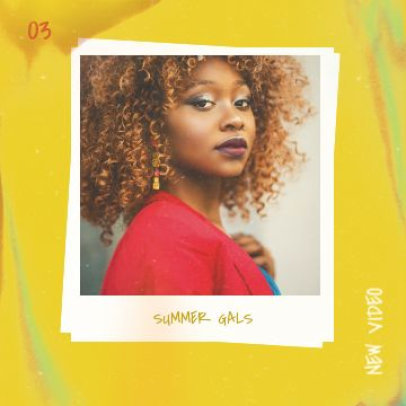 Instagram Post Video Generator Featuring a Summer Theme and Instant Picture Frames 3984