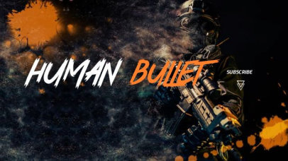 Twitch Banner Video Maker for an FPS Gaming Channel 3787