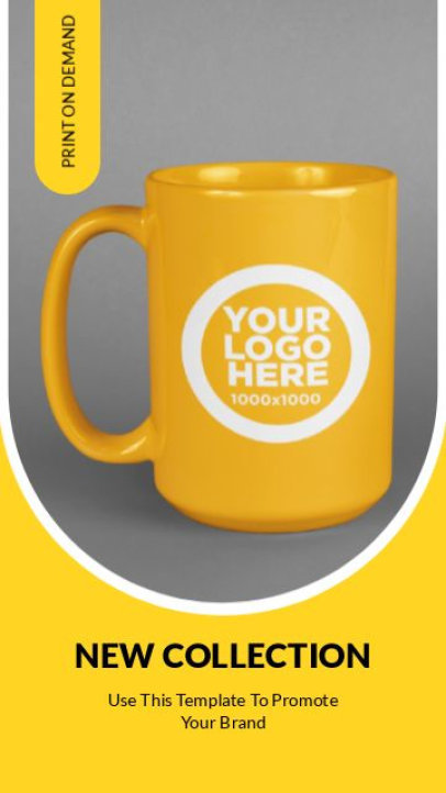 Instagram Story Video Generator for a POD Store Featuring a Product Image 4062-el1