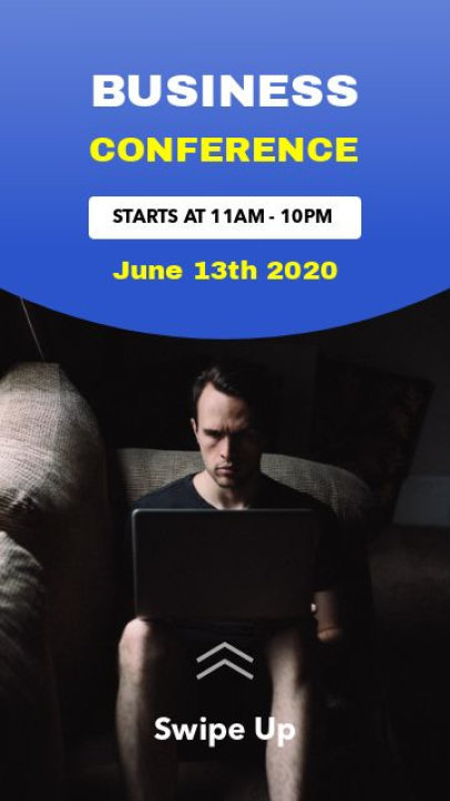 Instagram Story Video Maker to Announce a Business Conference 3920-el1