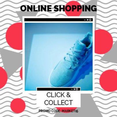 Instagram Post Video Maker With a Promo Code Sale for a Clothing Brand 