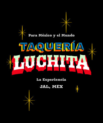 T-Shirt Design Generator Featuring Mexican-Inspired Lettering