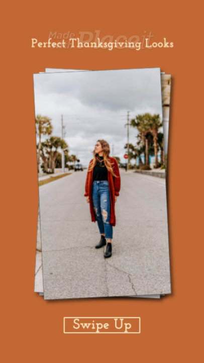 Thanksgiving-Themed Instagram Story Video Generator for Apparel Brands