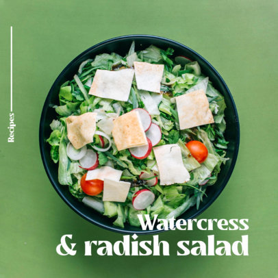 Instagram Post Maker for a Food Recipe Carousel