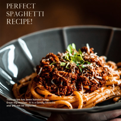 Italian Food-Themed Instagram Post Design Maker for a Carousel