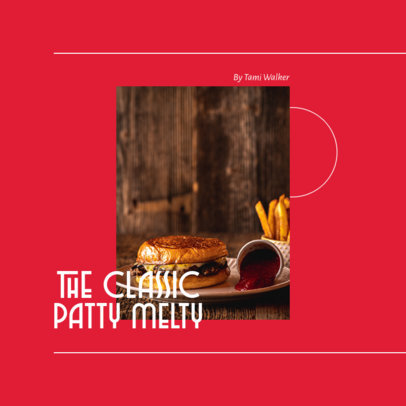 Instagram Post Creator with a Simple Layout for a Recipe Carrousel