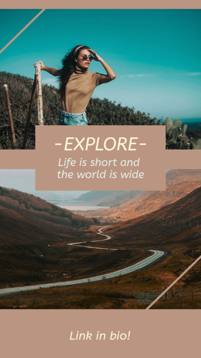 Adventurous Travel Instagram Story Maker