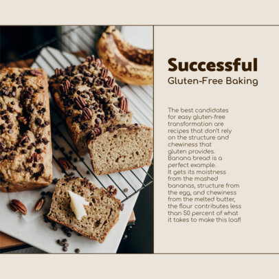 Instagram Post Design Template for Gluten-Free Baking Tips